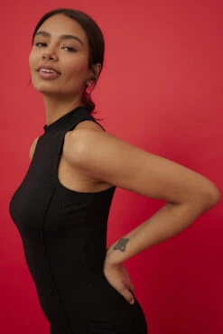 NA-KD Seam Rib Mini Dress 9 NA-KD Seam Rib Mini Dress -Na-Kd nakd seam rib mini dress 1100 006347 0002 1527