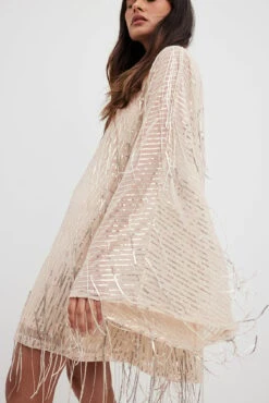 Sequins Flowy Mini Dress