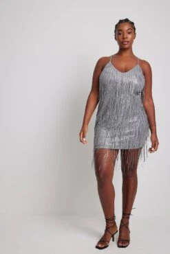 Sequin Fringes Midi Dress -Na-Kd nakd sequin fringes 1017 002042 0008 13543