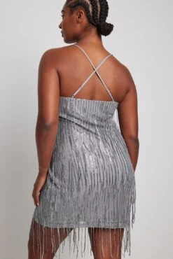 Sequin Fringes Midi Dress -Na-Kd nakd sequin fringes 1017 002042 0008 13598