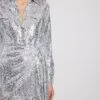 Sequin Wrap Shirt Mini Dress -Na-Kd nakd sequin wrap shirt mini dress 1017 001893 0014 0014 4531