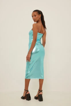 Shiny Bandeau Midi Dress -Na-Kd nakd shiny bandeau midi dress 1017 001611 0047 1761