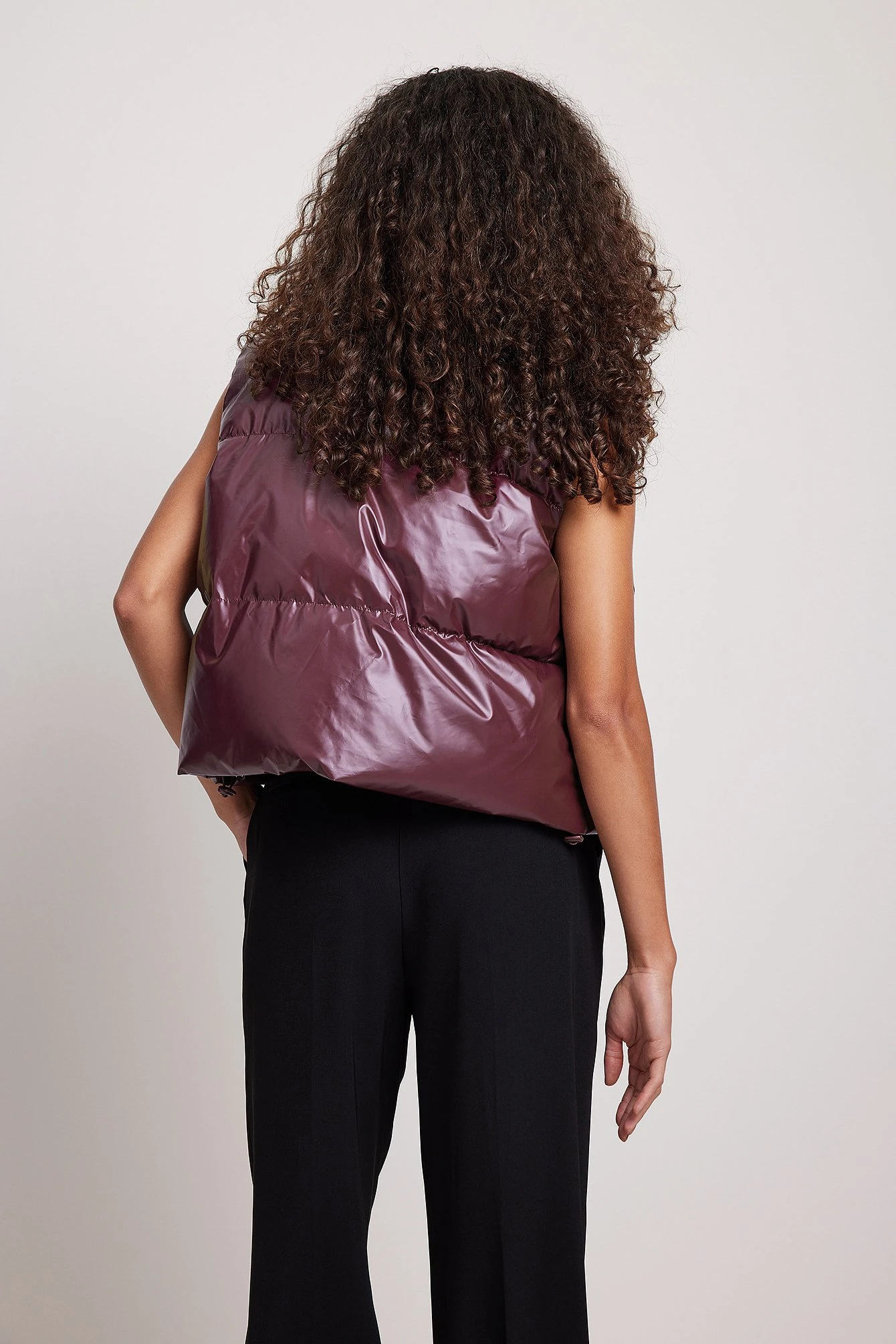 NA-KD Shiny Cropped Vest 8 NA-KD Shiny Cropped Vest - Image 6