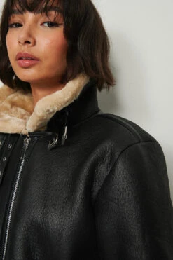 NA-KD Recycled Short Aviator Jacket 13 NA-KD Recycled Short Aviator Jacket -Na-Kd nakd short aviator jacket 1100 004873 0002 05g