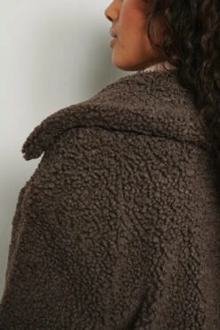 NA-KD Short Fluffy Teddy Jacket -Na-Kd nakd short fluffy teddy jacket 1100 005435 0765 05g