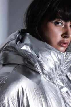 NA-KD Silver Padded Jacket -Na-Kd nakd silver padded jacket 1100 006765 0014 1 edit 2