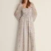 NA-KD Recycled Smocked Balloon Sleeve Maxi Dress -Na-Kd nakd smocked balloob sleeve maxi dress 1100 004816 4457 03c
