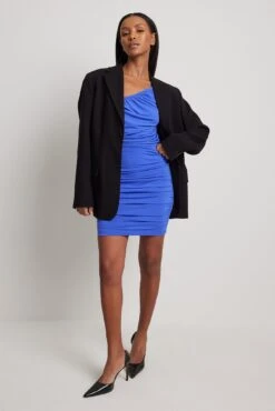 NA-KD Strap Back Rouched Midi Dress -Na-Kd nakd strap back rouched midi dress 1100 006982 0003 0262