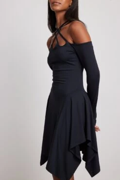 Strap Detail Flounce Mini Dress -Na-Kd nakd strap detail flounce mini dress 1018 009837 0002 16870 copy