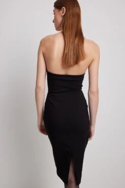 Strapless Tight Midi Dress -Na-Kd nakd strapless tight midi dress 1786 000009 0002 39093