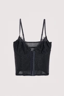 Striped Eyelash Lace Corset -Na-Kd nakd striped eyelash lace corset 1013 001083 0002 05231 flatlay 1