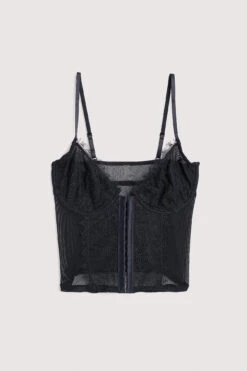 Striped Eyelash Lace Corset -Na-Kd nakd striped eyelash lace corset 1013 001083 0002 05231 flatlay