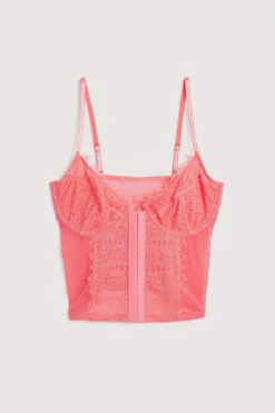 Striped Eyelash Lace Corset -Na-Kd nakd striped eyelash lace corset 1013 001083 0256 05211 flatlay 1