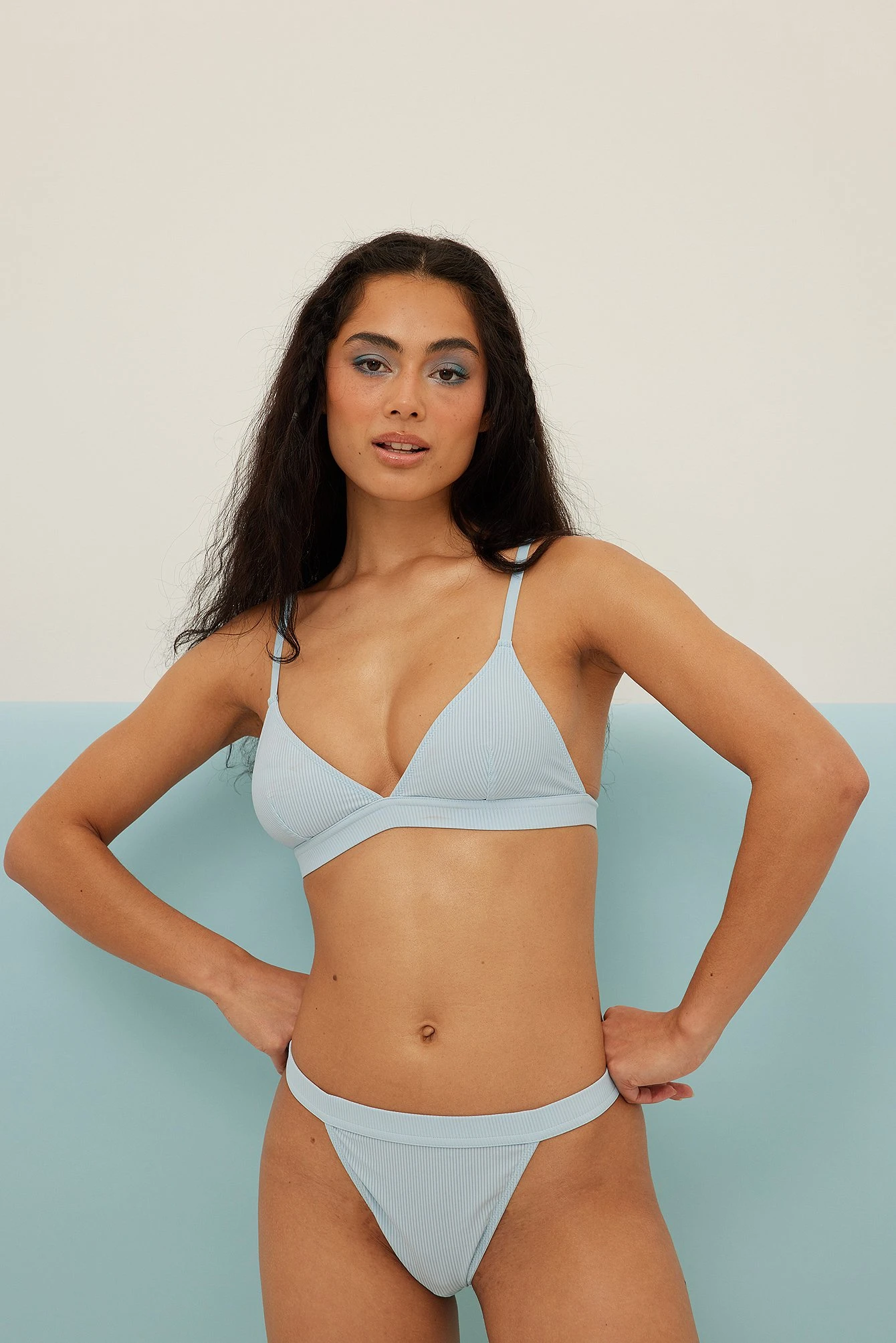 Striped Micro Triangle Top 4 Striped Micro Triangle Top - Image 2