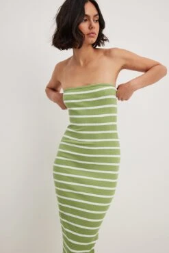 Striped Tube Midi Dress -Na-Kd nakd striped tube midi dress 1044 000291 0207 28802