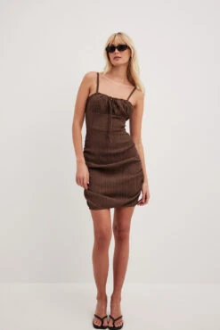 Structured Gathered Sides Mini Dress -Na-Kd nakd structured gathered sides mini dress 1014 001537 0017 2265 01c