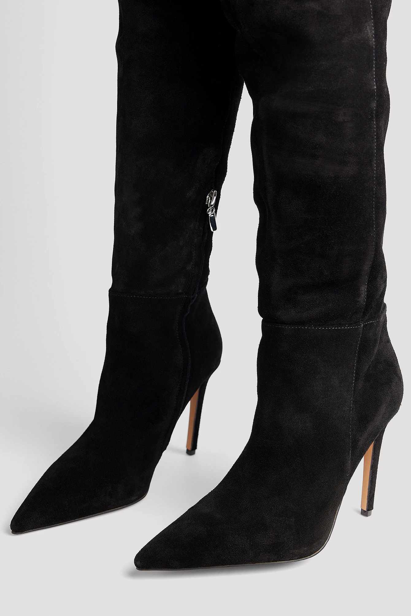 Suede Overknee Stiletto Boots 5 Suede Overknee Stiletto Boots - Image 3