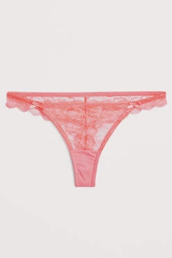 Sugar Bow Lace Thong -Na-Kd nakd sugar bow lace thong 1013 001049 0256 0535 flatlay r