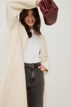 NA-KD Teddy Coat -Na-Kd nakd teddy coat 1100 005843 0001 04g
