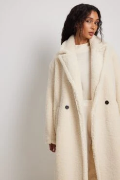 NA-KD Teddy Coat -Na-Kd nakd teddy coat 1100 006694 0140 3488