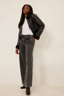 Teddy Detail Jacket -Na-Kd nakd teddy detail jacket 1018 008824 0002 01c