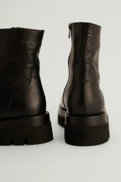 Teddy Lined Leather Boots -Na-Kd nakd teddy lined leather boots 1055 001067 0002 04m