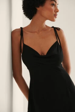 NA-KD Tie Shoulder Sheer Mini Dress -Na-Kd nakd tie shoulder sheer mini dress 1100 004592 0002 04g