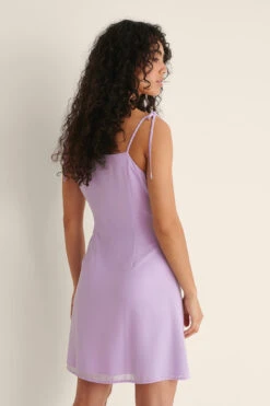 NA-KD Tie Shoulder Sheer Mini Dress -Na-Kd nakd tie shoulder sheer mini dress 1100 004592 0368 02k