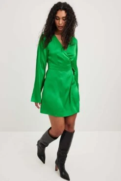 Tie Waist Flowy Mini Dress -Na-Kd nakd tie waist flowy mini dress 1014 001492 0010 13730