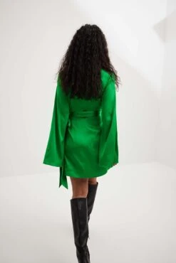 Tie Waist Flowy Mini Dress -Na-Kd nakd tie waist flowy mini dress 1014 001492 0010 13792