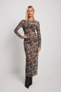 Tight Mesh Midi Dress -Na-Kd nakd tight mesh midi dress 1017 002197 0141 34115