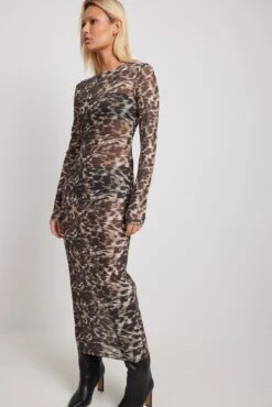 Tight Mesh Midi Dress -Na-Kd nakd tight mesh midi dress 1017 002197 0141 34139