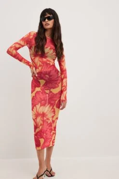 Tight Mesh Midi Dress -Na-Kd nakd tight mesh midi dress 1017 002197 0689 33546 01c 1