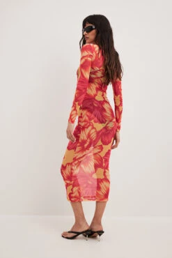 Tight Mesh Midi Dress -Na-Kd nakd tight mesh midi dress 1017 002197 0689 33588