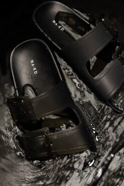 Transparent Buckle Slippers -Na-Kd nakd transparent buckle slippers 1055 001165 036634991