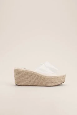 Transparent Flatform Sandals