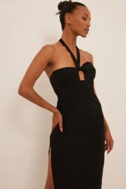 Twist Front Midi Dress -Na-Kd nakd twist front midi dress 1018 009417 0002 02