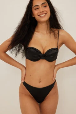 Twisted High Leg Satin Thong -Na-Kd nakd twisted high leg satin thong 1013 001094 0002 02