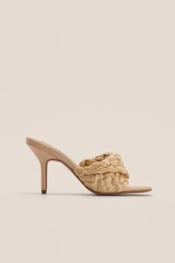 Twisted Straw Mules -Na-Kd nakd twisted straw mules 1055 001138 1105 4273