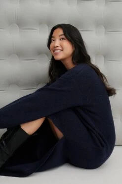 V-neck Knitted Dress