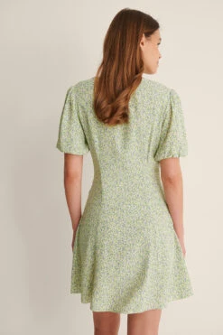 V-Neck Mini Dress -Na-Kd nakd v neck mini dress 1100 004966 9534 02k