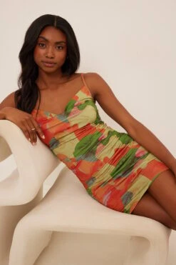 Waterfall Rouched Mini Dress 9 Waterfall Rouched Mini Dress -Na-Kd nakd waterfall rouched mini dress 1017 001798 0259 04