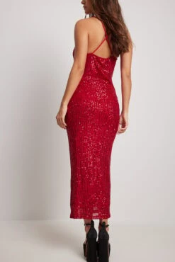 Waterfall Sequin Midi Dress -Na-Kd nakd waterfall sequin midi dress 1017 001889 0004 3850