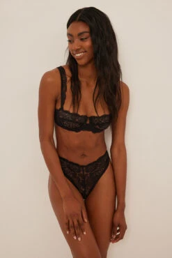 Wide Strap Lace Balconette Bra -Na-Kd nakd wide strap lace balconette bra 1013 001179 0002 0432