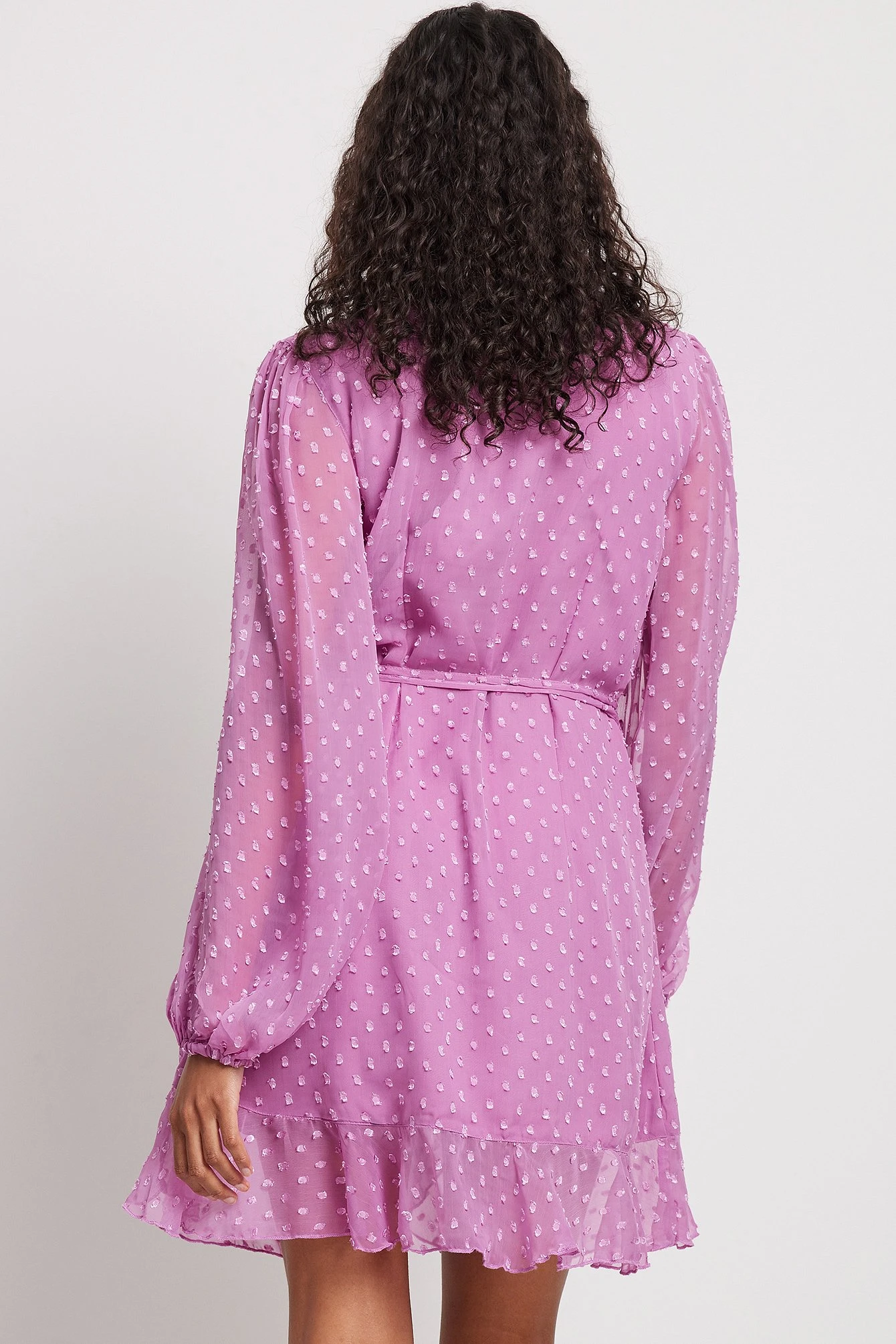 Wrap Dobby Mini Dress 9 Wrap Dobby Mini Dress - Image 7