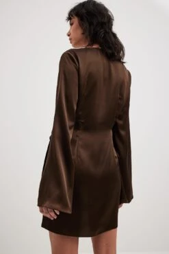 NA-KD Wrap Satin Dress 19 NA-KD Wrap Satin Dress -Na-Kd nakd wrap satin dress 1100 006848 0017 19905