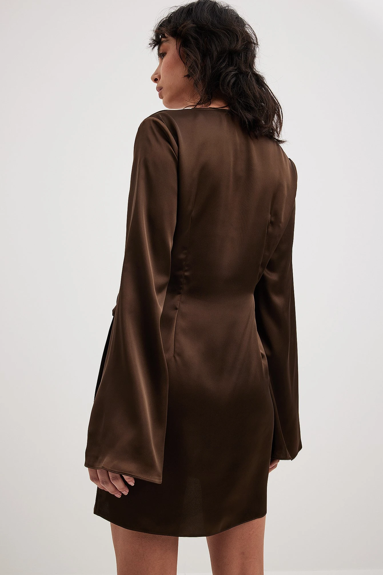 NA-KD Wrap Satin Dress 8 NA-KD Wrap Satin Dress - Image 6