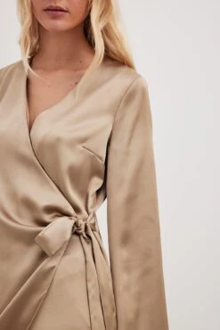 NA-KD Wrap Satin Dress 17 NA-KD Wrap Satin Dress -Na-Kd nakd wrap satin dress 1100 006848 0668 30966