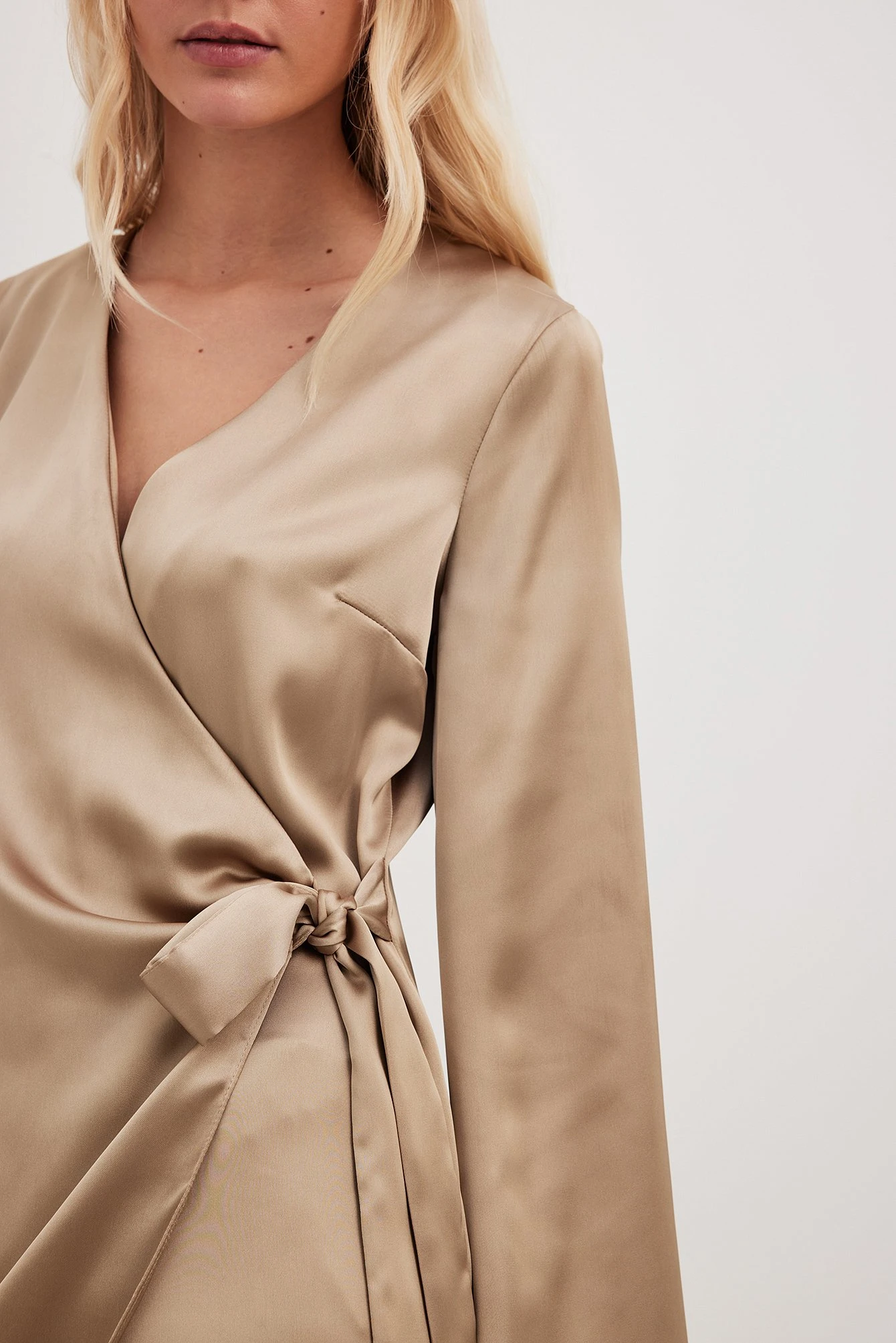 NA-KD Wrap Satin Dress 6 NA-KD Wrap Satin Dress - Image 4