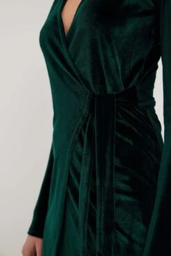 Wrap Velvet Mini Dress -Na-Kd nakd wrap velvet mini dress 1017 002186 0570 14818